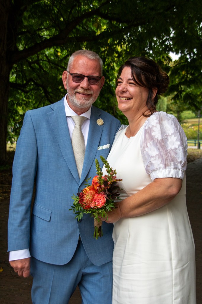Portrait photo of a married couple